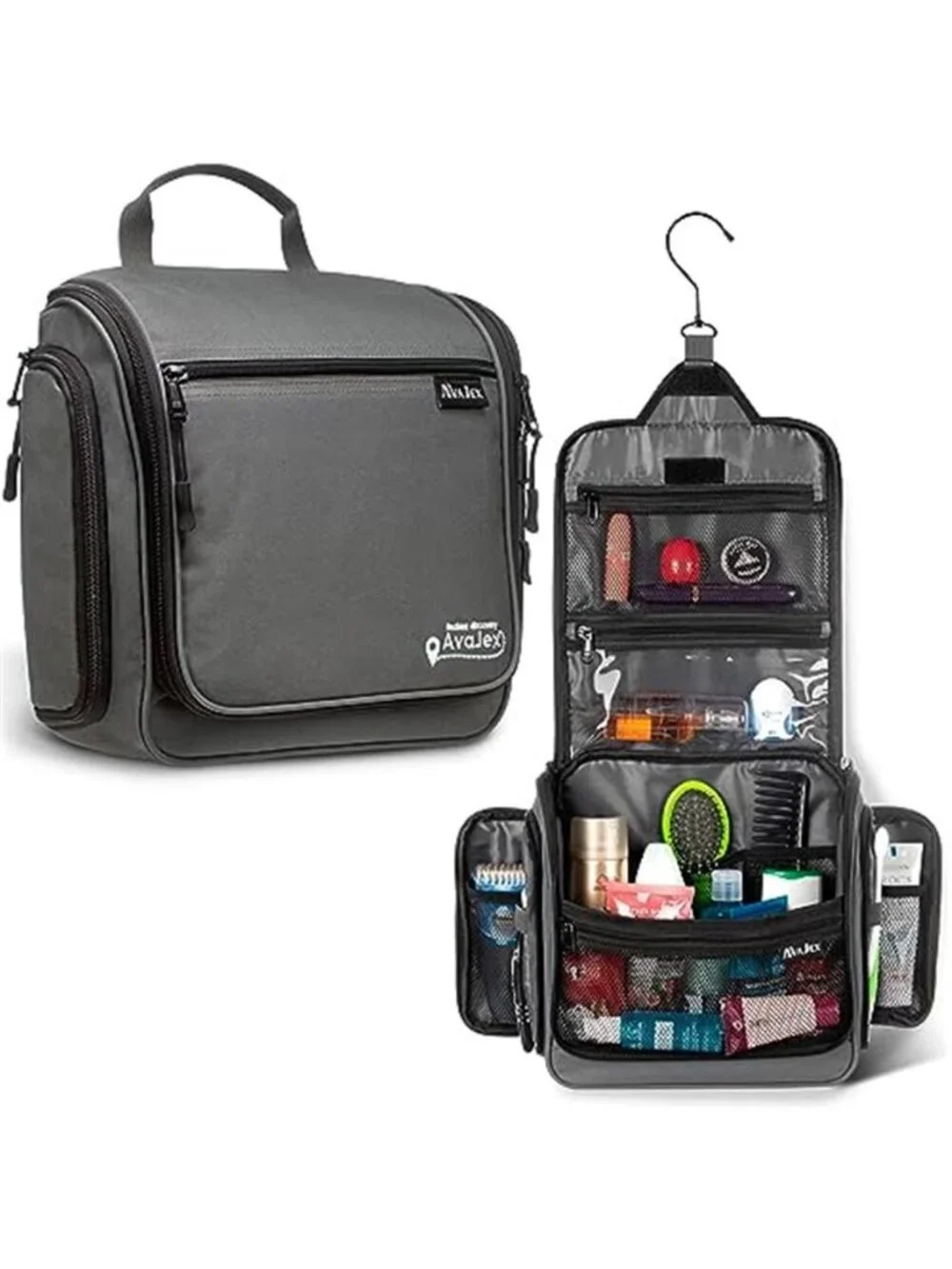 Hanging Toiletry Bag Travel Organizer Waterproof Makeup Cosmetic Shaving Kit
